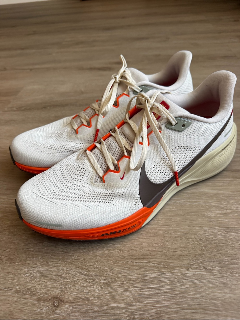 Nike Air Zoom Pegasus 41 Men SZ 13 Khaki Orange Color way
